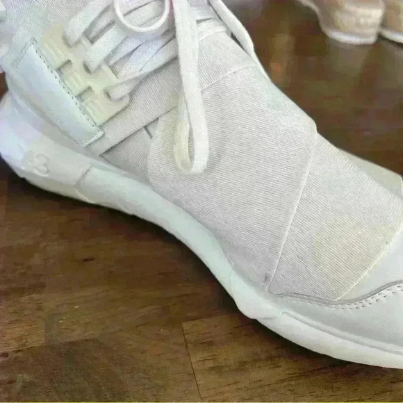 Adidas Y-3 Qasa High Triple White Size 6.5 - Picture 7 of 12